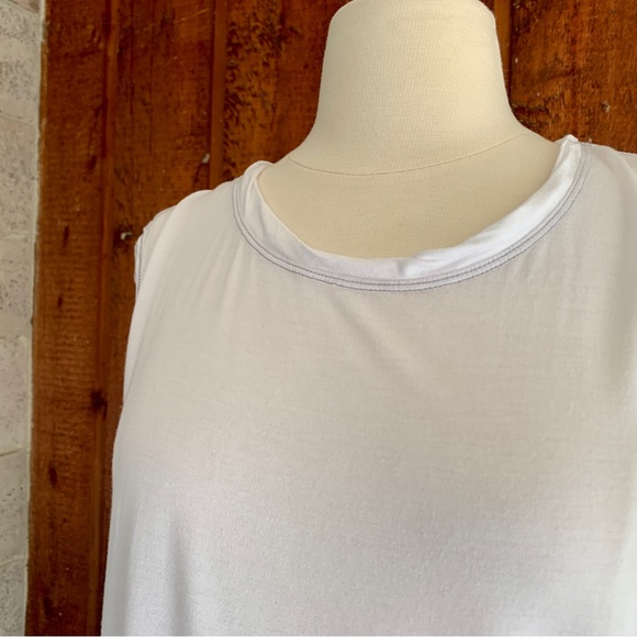 Free People The It Muscle White Sleeveless Tank Top Sz XS - Picture 6 of 14